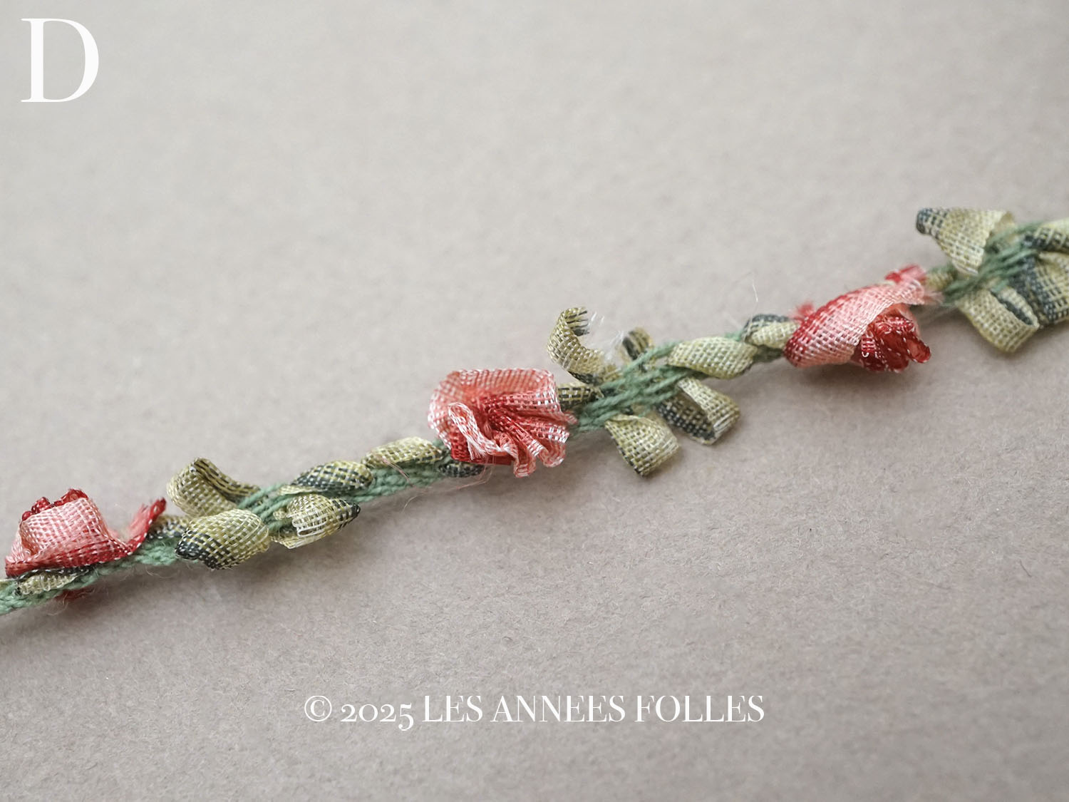 画像9: アンティーク シルク製 ロココトリム 7色 ロココリボン  (9)