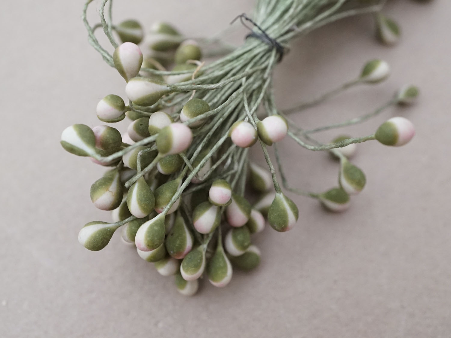 画像3: アンティーク 花芯  ペップ パウダーピンク＆グリーン (3)