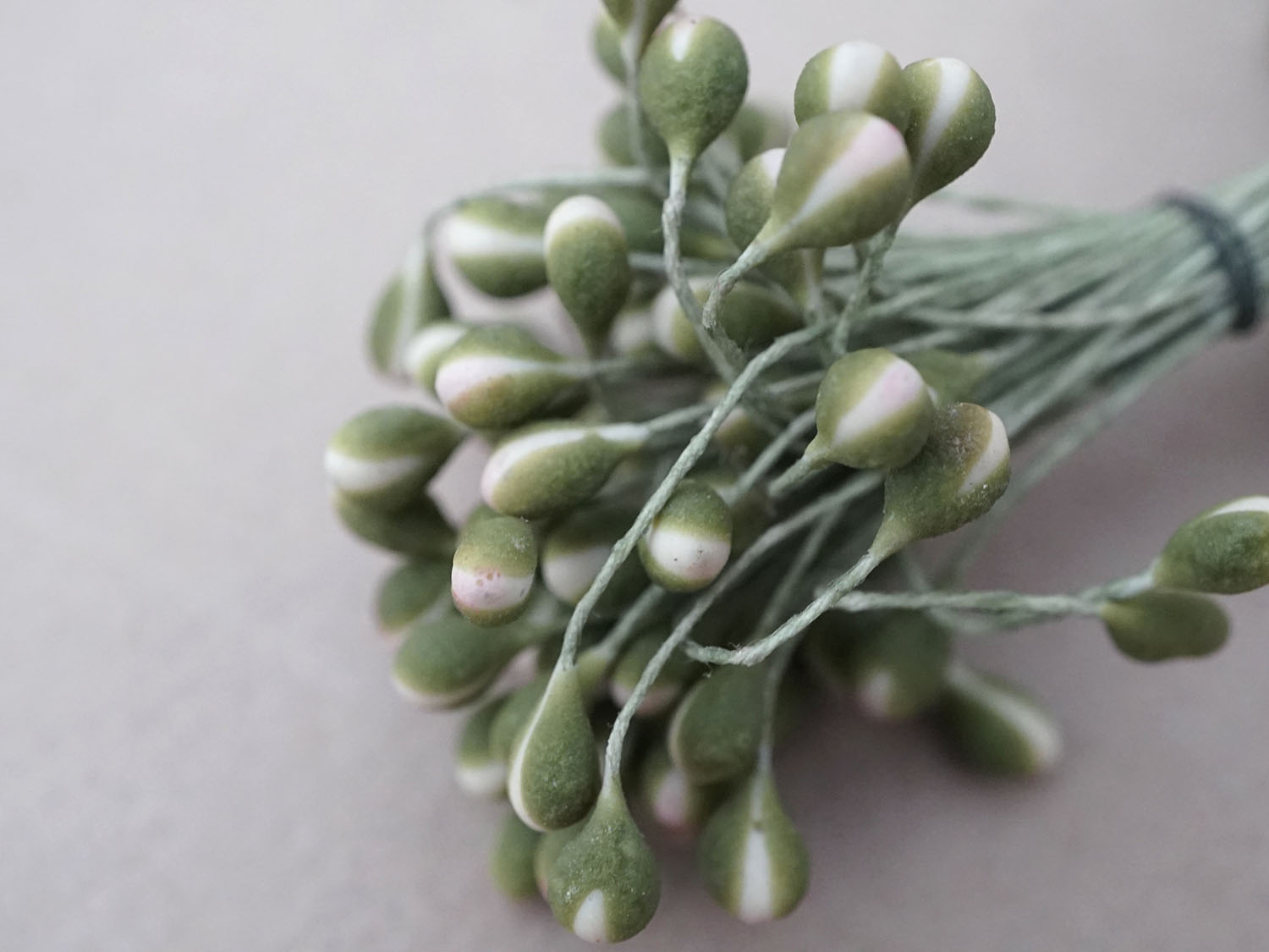 画像5: アンティーク 花芯  ペップ パウダーピンク＆グリーン (5)