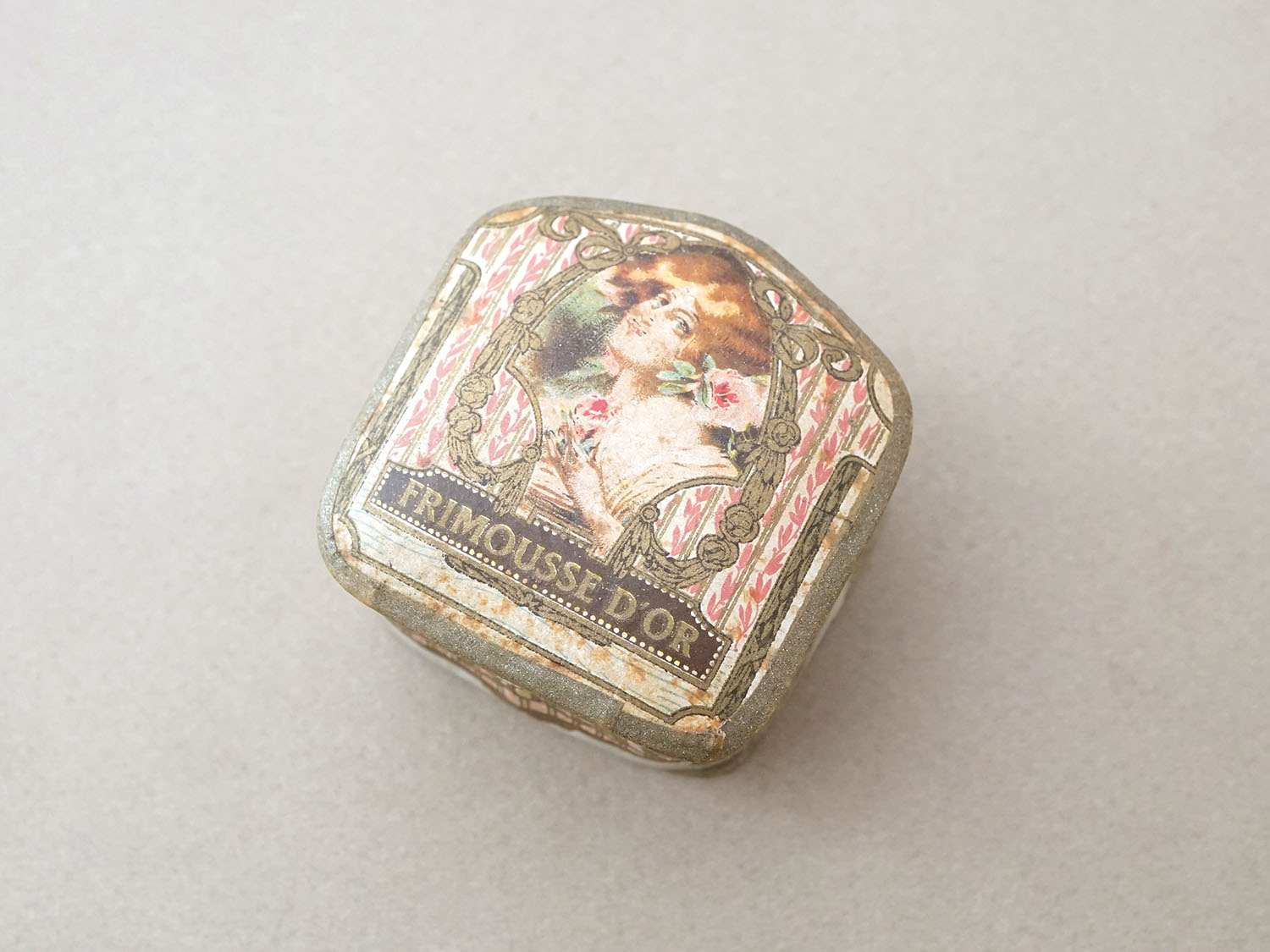 画像2: アンティーク パウダーボックス  FRIMOUSSE D'OR - LORENZY-PALANCA PARIS - (2)