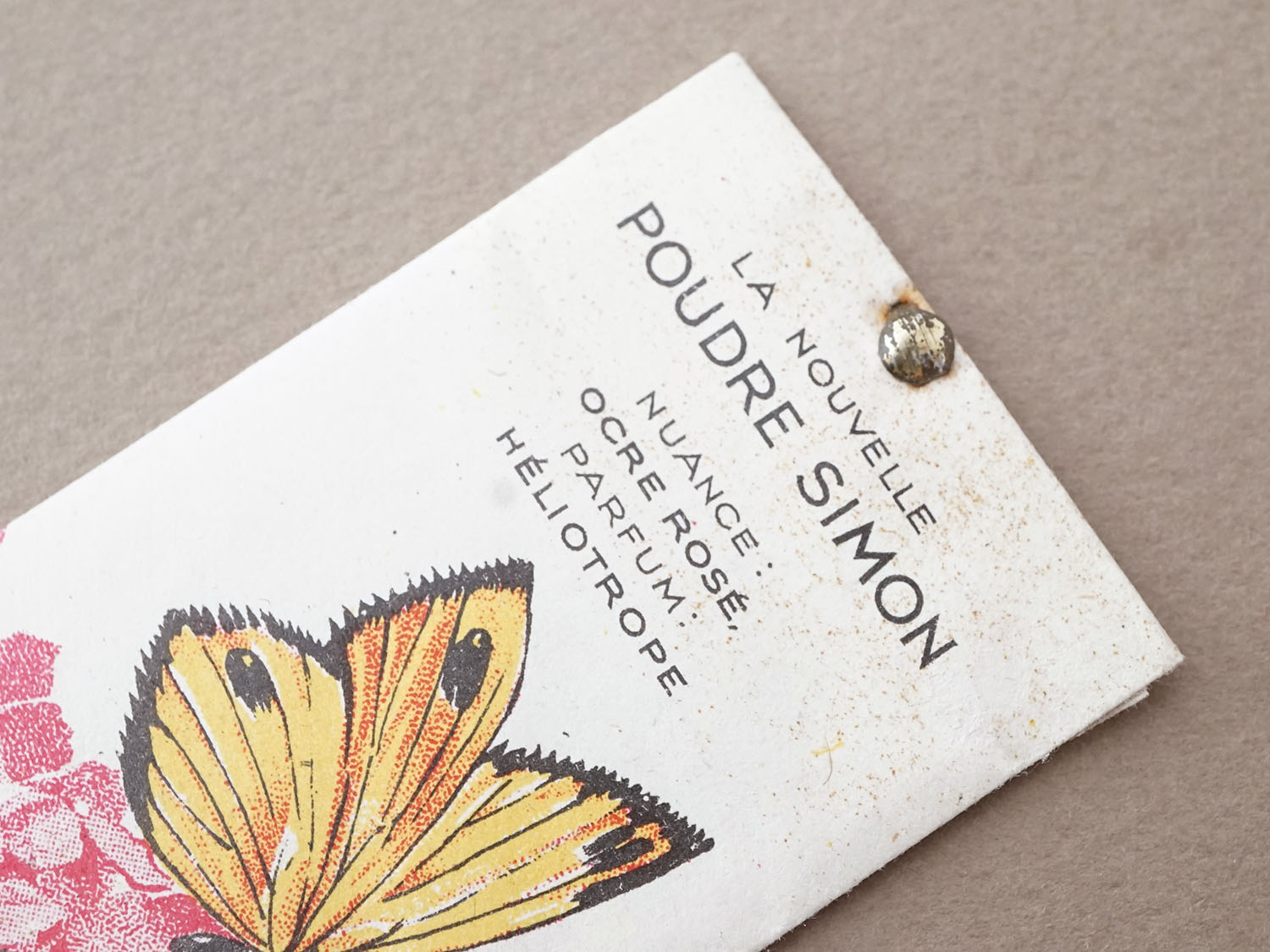 画像2: アンティーク パウダーサシェ 蝶々＆紫陽花 - POUDRE SIMON PARIS - (2)