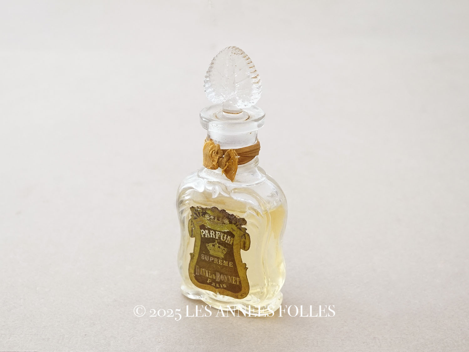 画像1: 1900年頃 アンティーク 王冠のパフュームボトル PARFUM SUPREME - DEVAL & BONNET PARIS - (1)