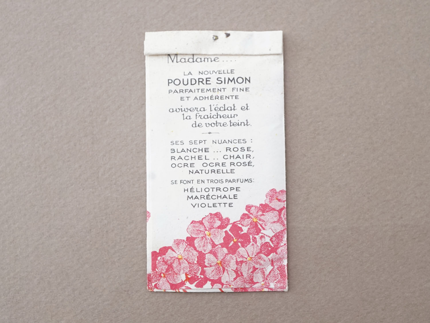 画像3: アンティーク パウダーサシェ 蝶々＆紫陽花 - POUDRE SIMON PARIS - (3)