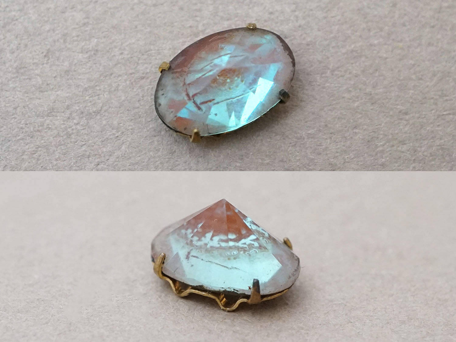 画像2: 【セール対象外】【クーポン対象外】アンティーク サフィレットのルース オーバル 7.5×11mm (2)