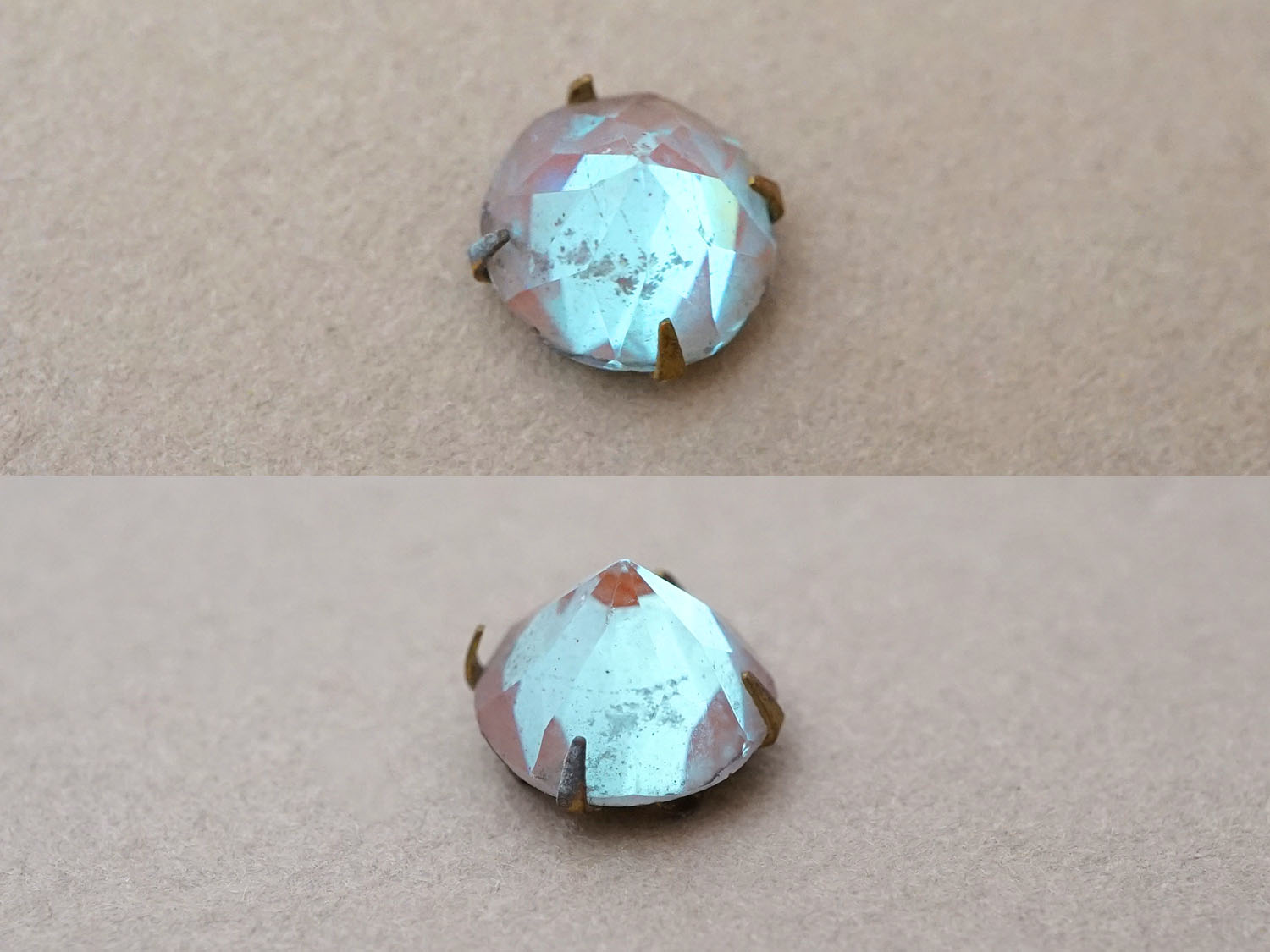 画像2: 【セール対象外】【クーポン対象外】アンティーク サフィレットのルース ラウンド 9.5mm (2)