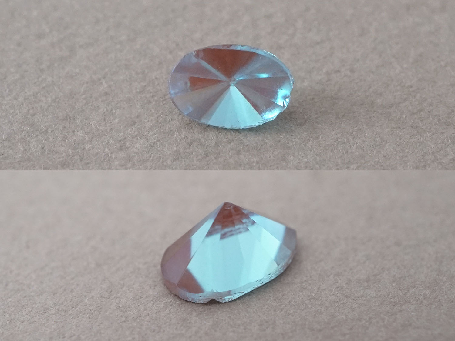 画像2: 【セール対象外】【クーポン対象外】アンティーク サフィレットのルース オーバル 7.5×11mm (2)