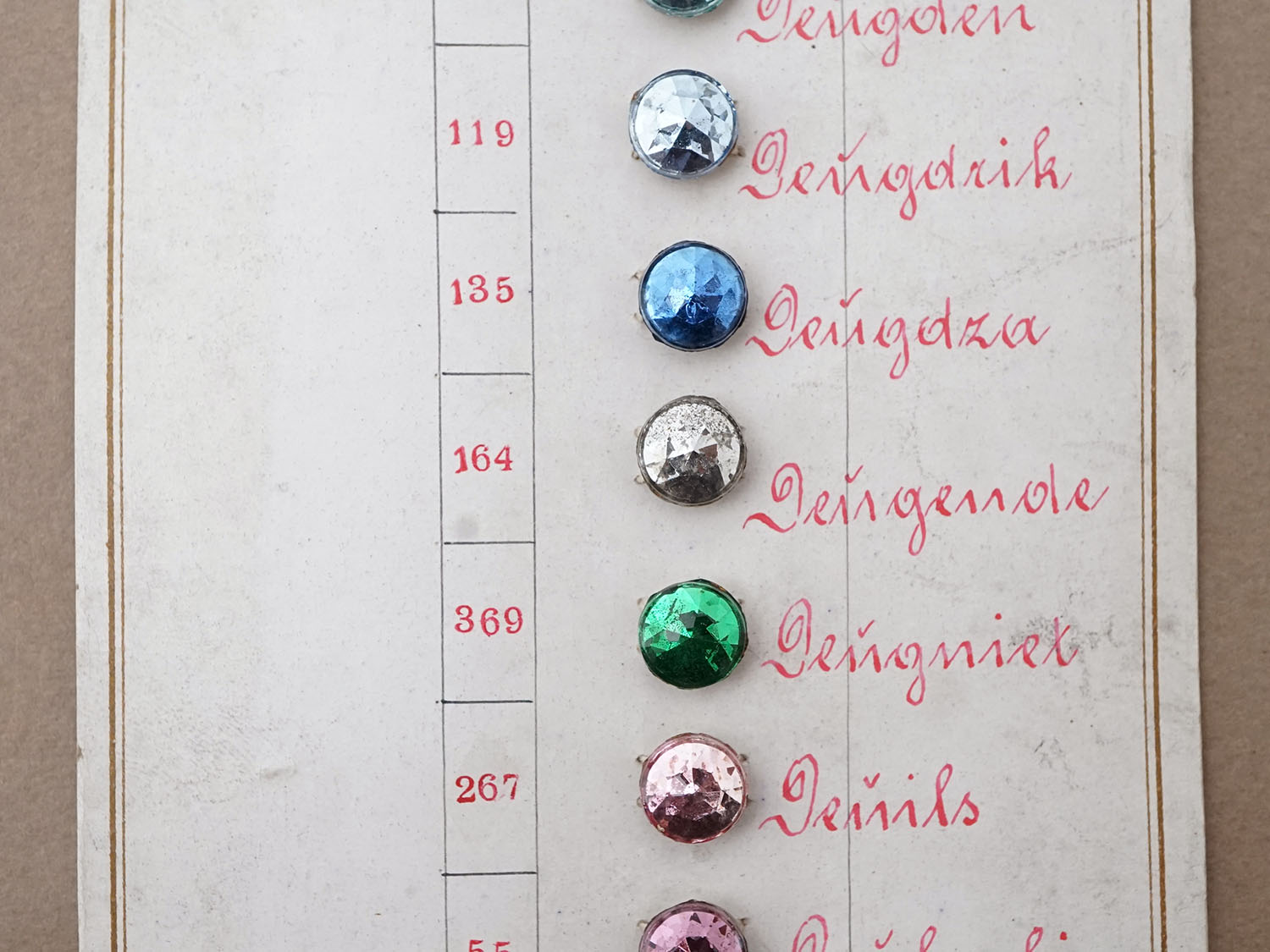 画像3: 19世紀末 アンティーク  サンプラー メタリック グラスストーン - AS & JHJS - (3)