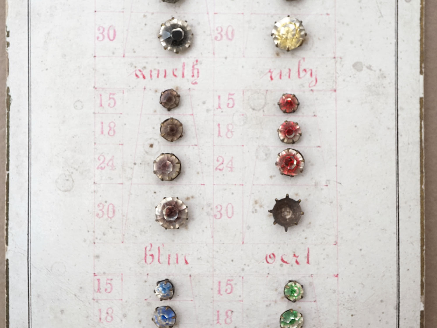 画像5: 19世紀末 アンティーク  サンプラー グラスストーン - AS & JHJS - (5)