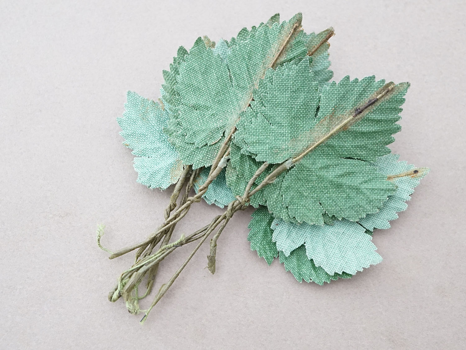 画像6: *蚤の市セット* アンティーク 布花用リーフのセット (6)