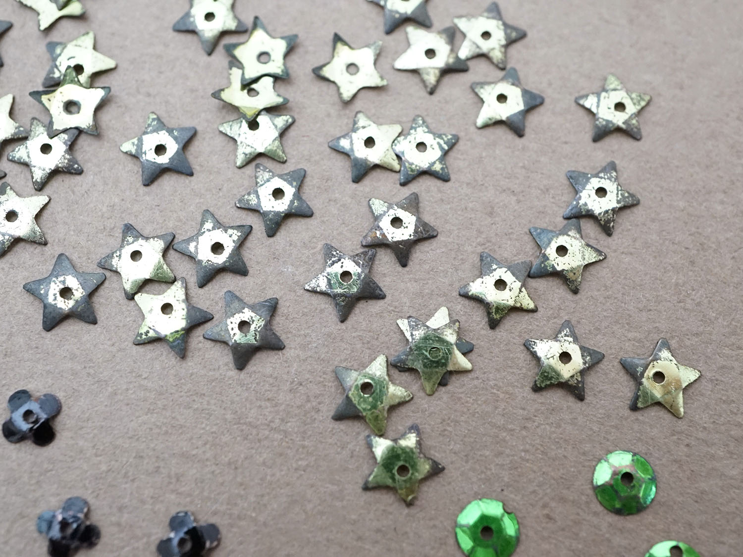 画像4: *蚤の市セット*アンティーク 19世紀 メタルスパンコール 3種のセット  (4)