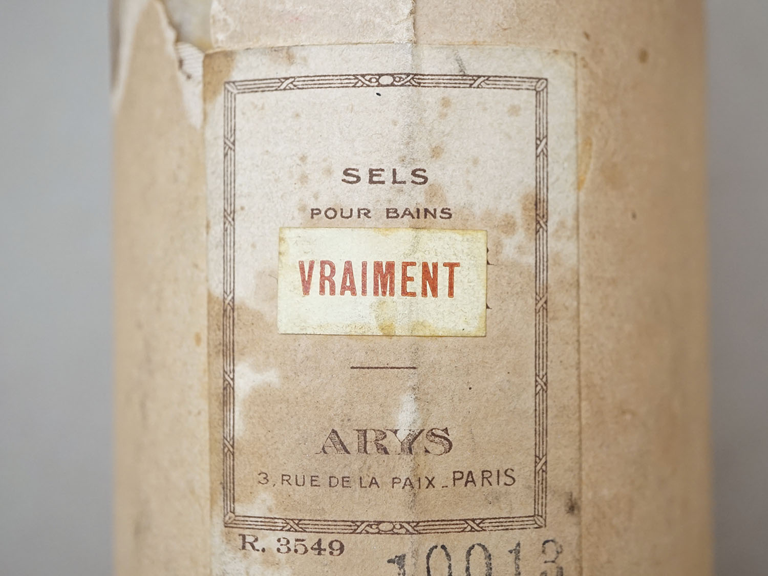 画像4: アンティーク バスソルトのガラスボトル - ARYS - (4)