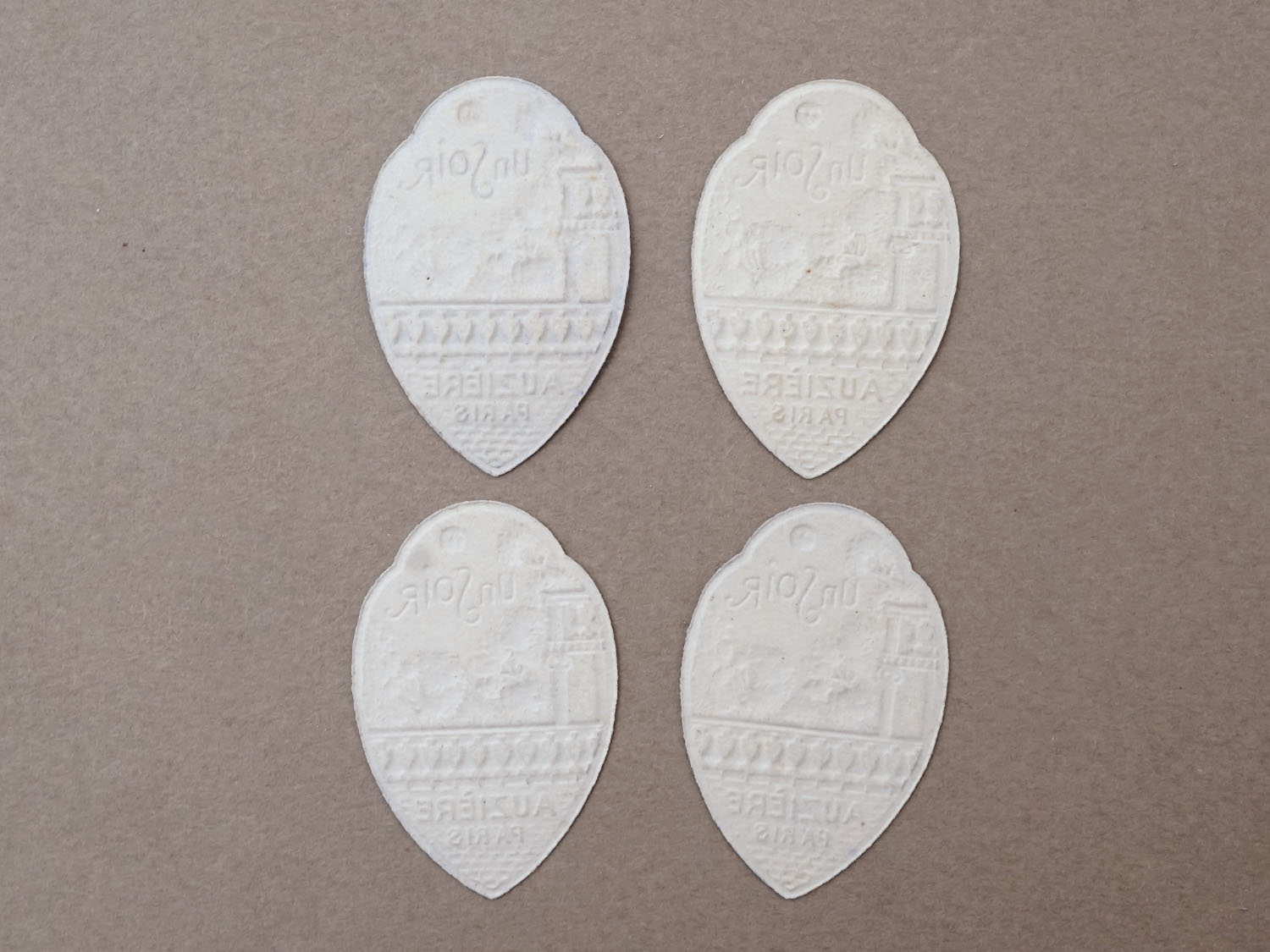 画像3: アンティーク パフュームラベル UN SOIR - AUZIERE PARIS - (3)