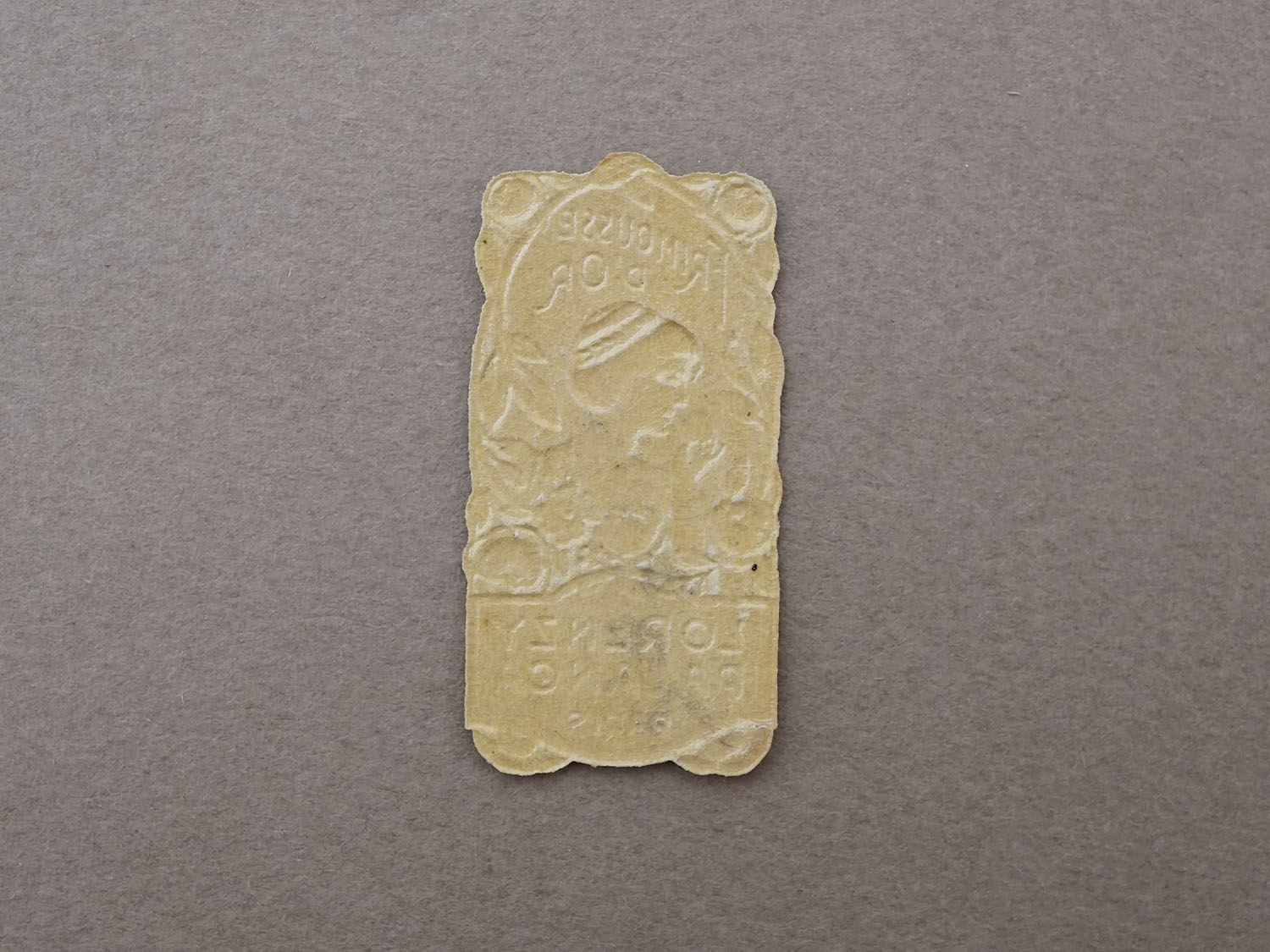 画像3: アンティーク 小さなパフュームラベル 貴婦人と薔薇 FRIMOUSSE D'OR - LORENZY-PALANCA - (3)