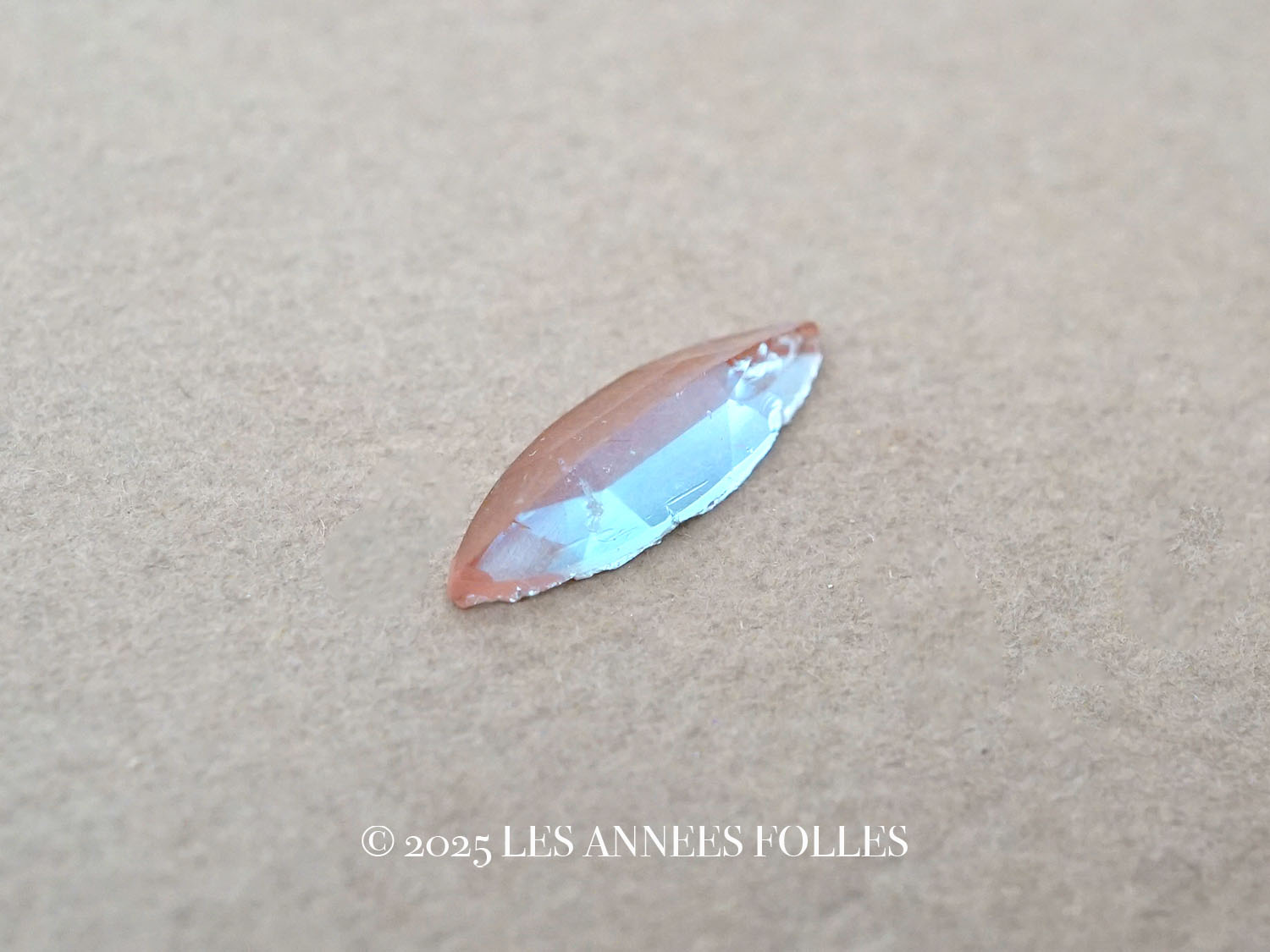 画像1: アンティーク サフィレットのルース マーキス型 5×14mm (1)