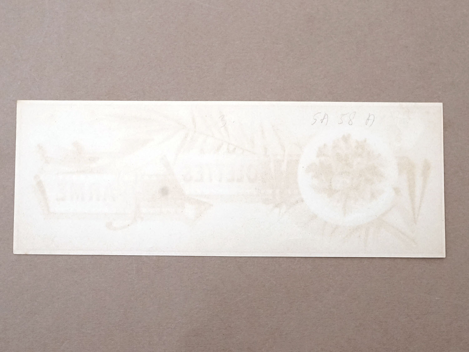 画像2: 【クリスマスセール2025対象外】アンティーク ソープラベル 菫 SAVON EXTRA FIN A LA ROSE POMPON PARIS  (2)