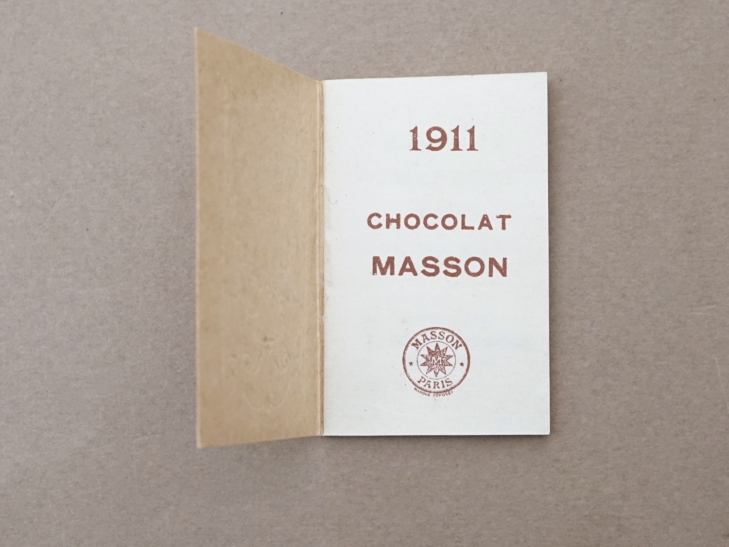 画像5: 【クリスマスセール2025対象外】1911年 アンティーク 薔薇とリボンのガーランド 小さなカレンダーのカルネ  - CHOCOLAT MASSON - (5)