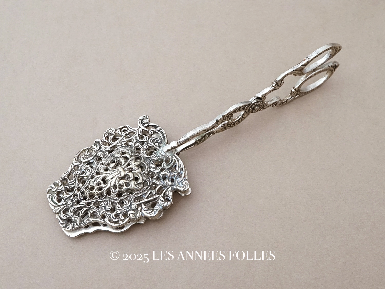 画像1: アンティーク ケーキトング  (1)