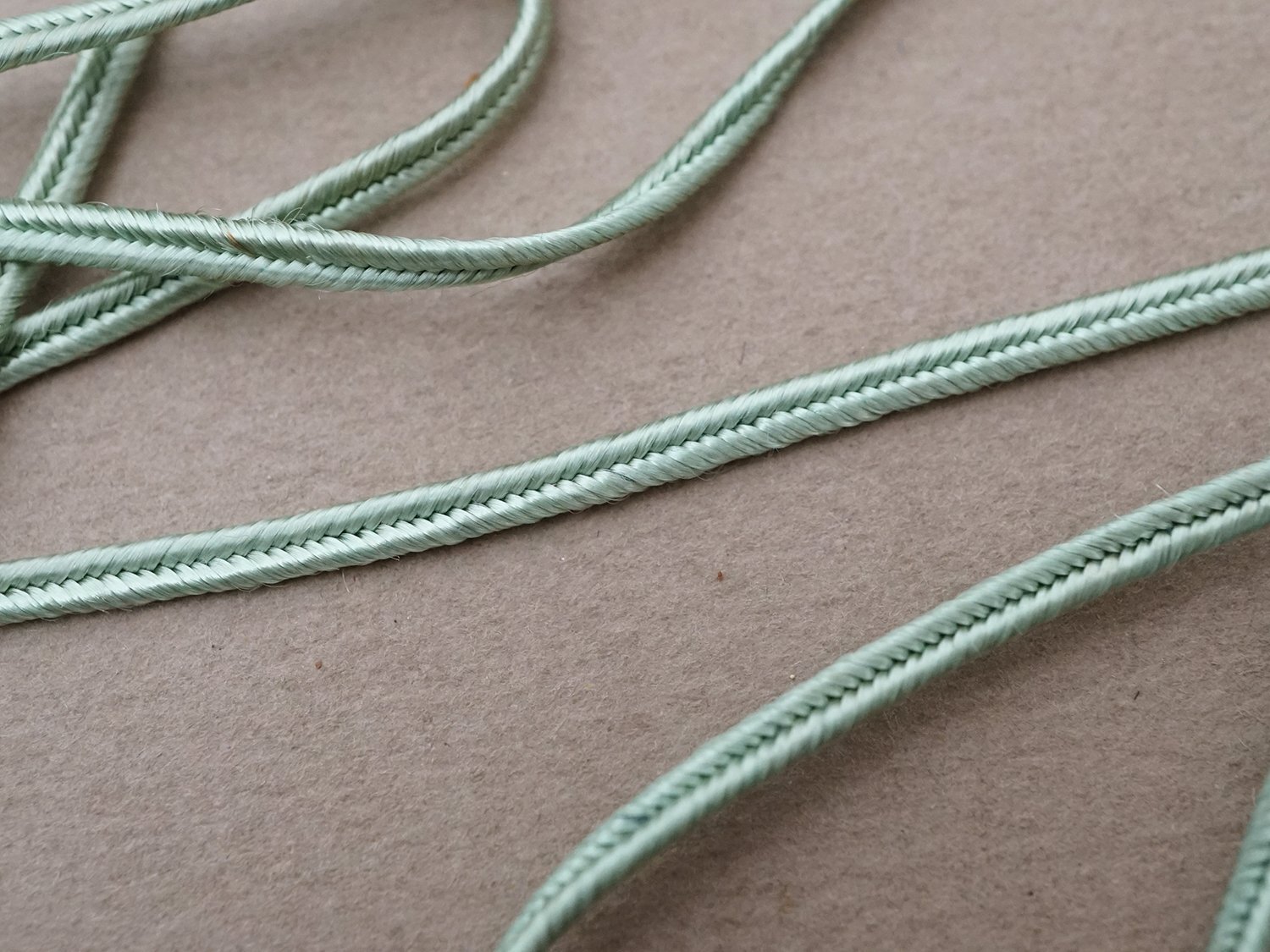 画像3: アンティーク 紐 ミントグリーン 3m 2mm幅 (3)