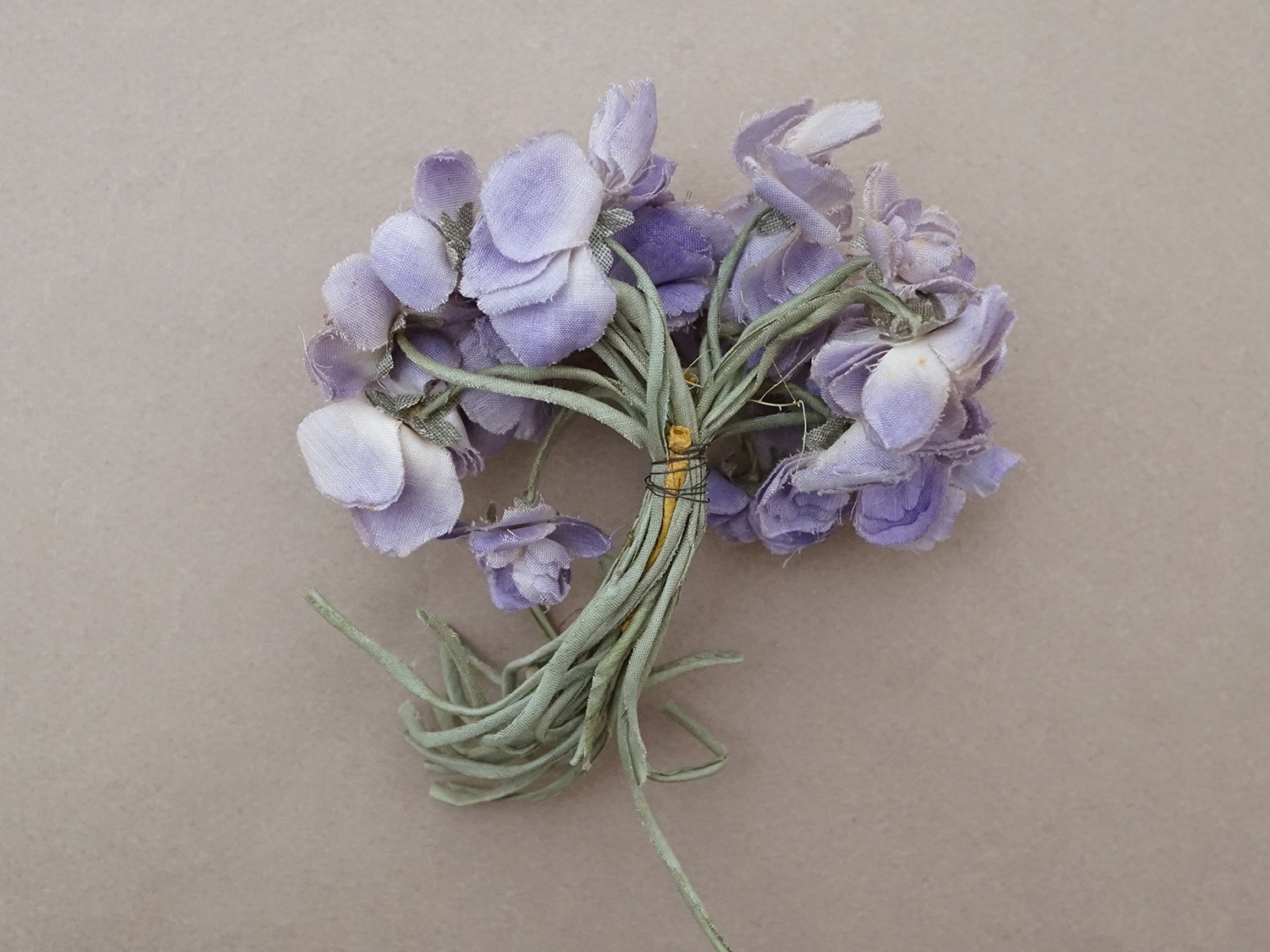 画像3: アンティーク 菫の布花 パルマ菫  (3)