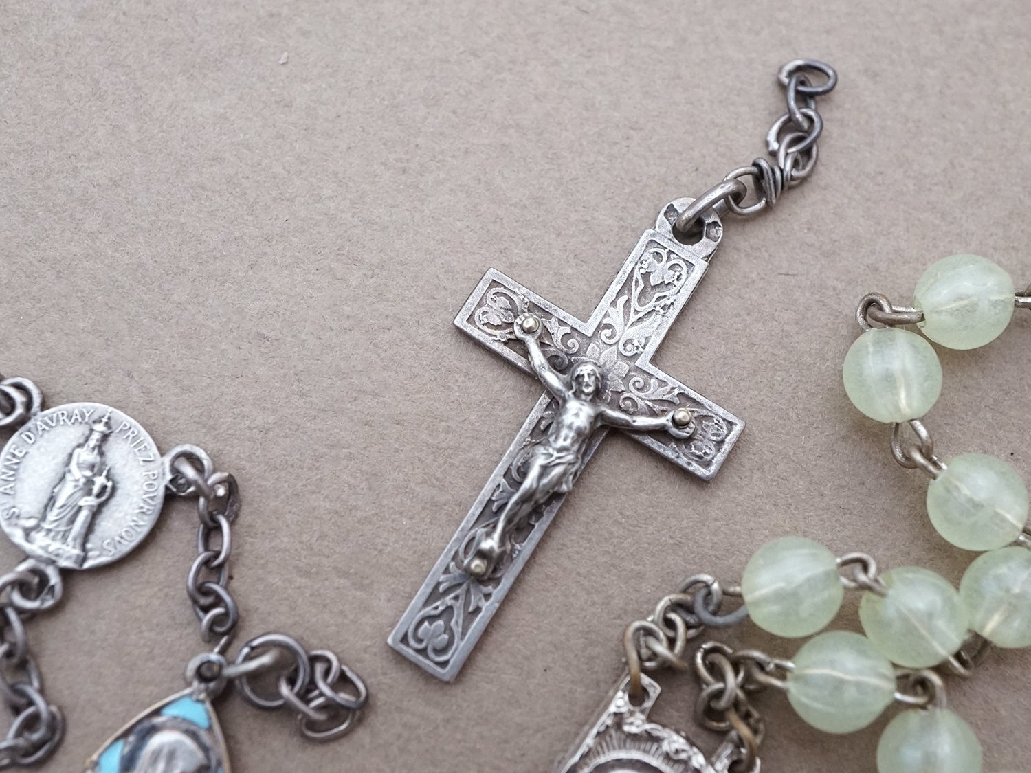 画像3: ＊蚤の市セット＊ アンティーク ロザリオ＆メダイユのセット (3)