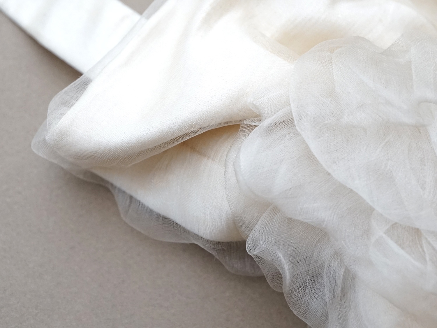 画像3: ＊蚤の市＊ アンティーク シルク製オモニエール シルクシフォン (3)