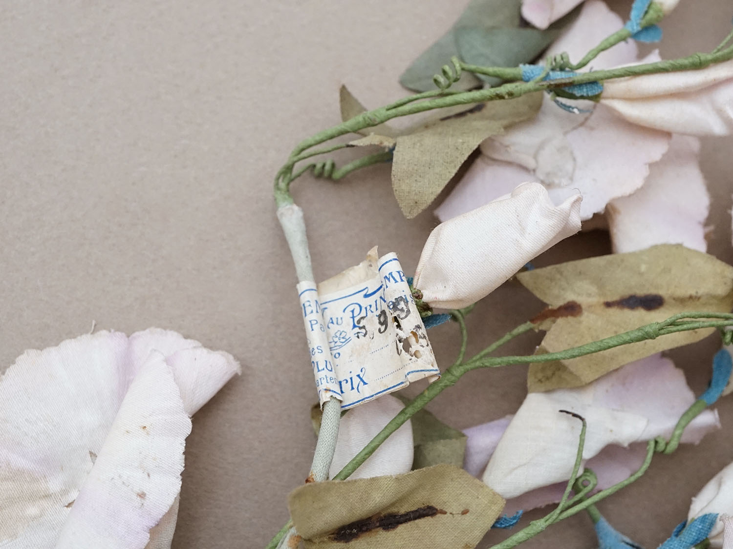 画像9: ＊蚤の市＊アンティーク 布花 昼顔 プランタン百貨店のラベル付 - AU PRINTEMPS - (9)