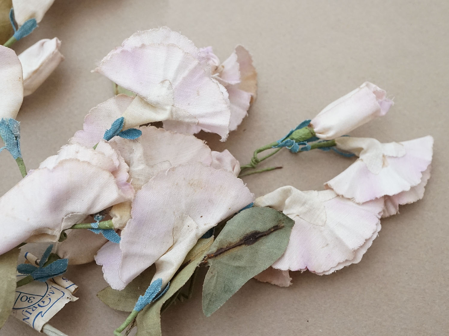 画像4: ＊蚤の市＊アンティーク 布花 昼顔 プランタン百貨店のラベル付 - AU PRINTEMPS - (4)