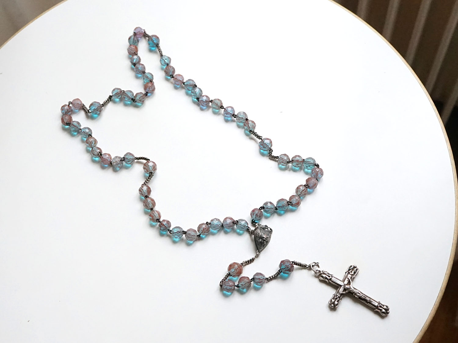 画像16: 【セール対象外】【クーポン対象外】アンティーク サフィレットのロザリオ シルバー製 (16)