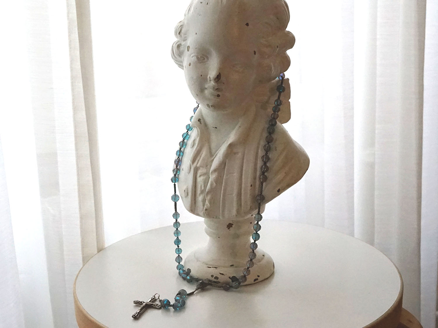 画像13: 【セール対象外】【クーポン対象外】アンティーク サフィレットのロザリオ シルバー製 (13)