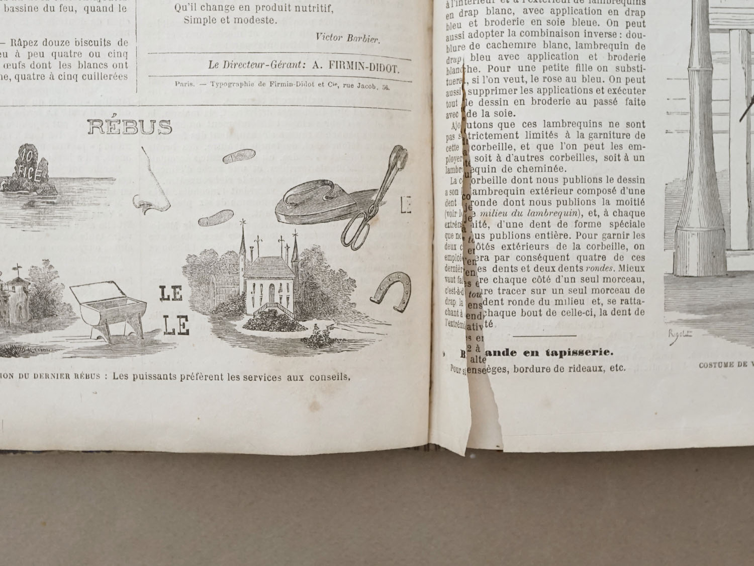 画像21: ＊蚤の市＊1878年 アンティーク 本 モード新聞 1年分 ファッションプレートブック LA MODE ILLUSTREE (21)