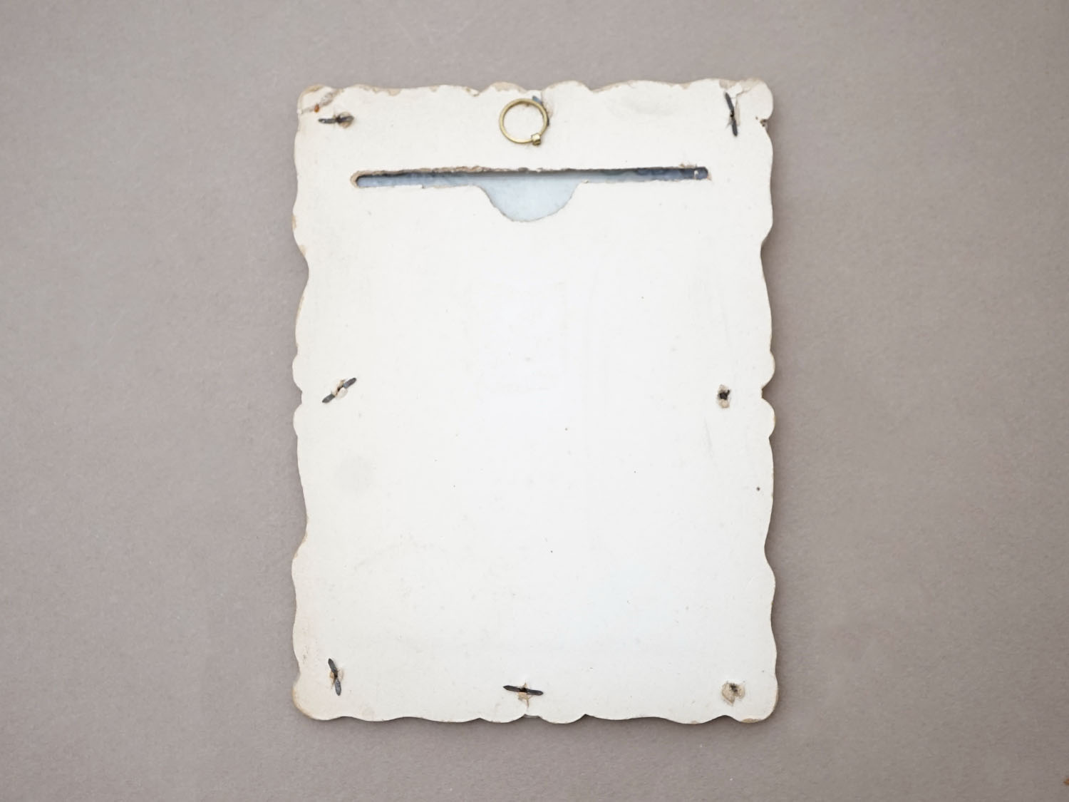 画像5: ＊蚤の市＊ セルロイドのフォトフレーム 紫の花 ヘリオトロープ (5)