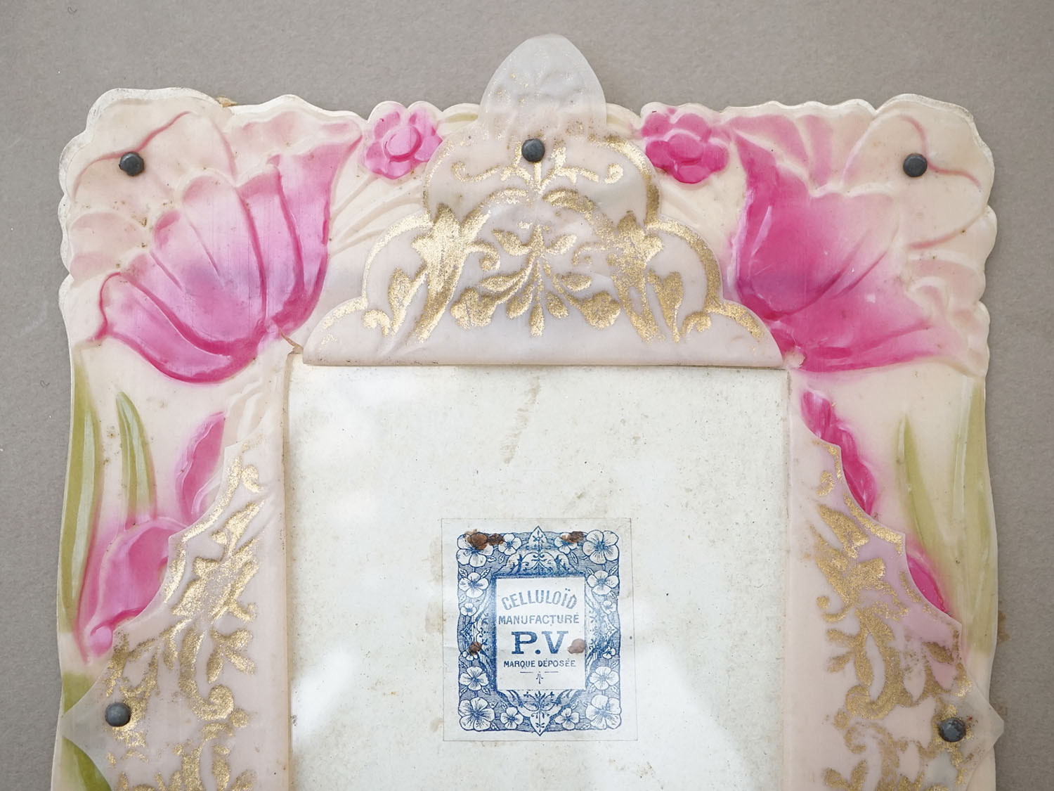 画像2: ＊蚤の市＊ セルロイドのフォトフレーム  (2)