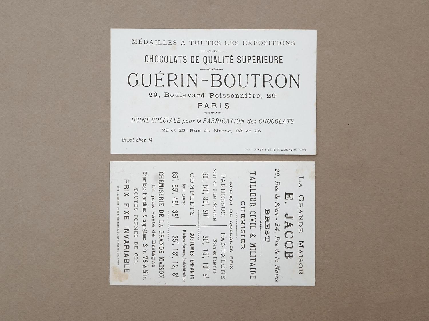 画像2: ＊蚤の市セット＊アンティーク クロモ 2点セット (2)