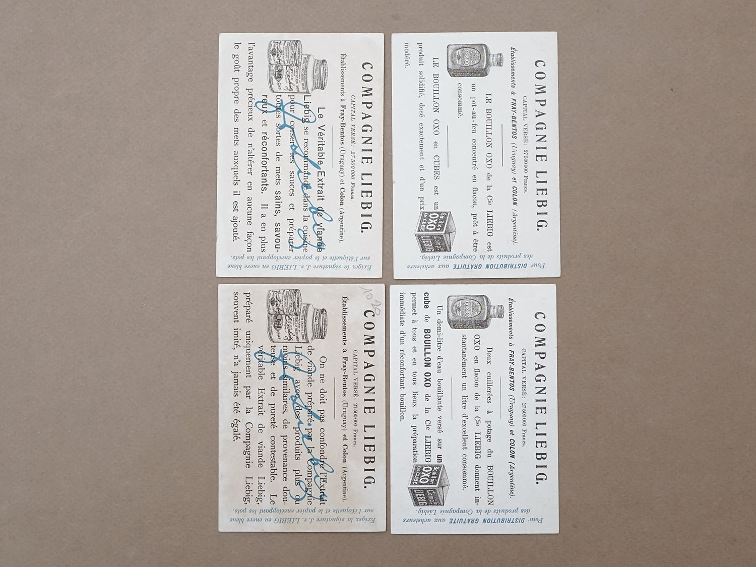 画像4: ＊蚤の市セット＊アンティーク クロモ 4点セット LIEBIG (4)