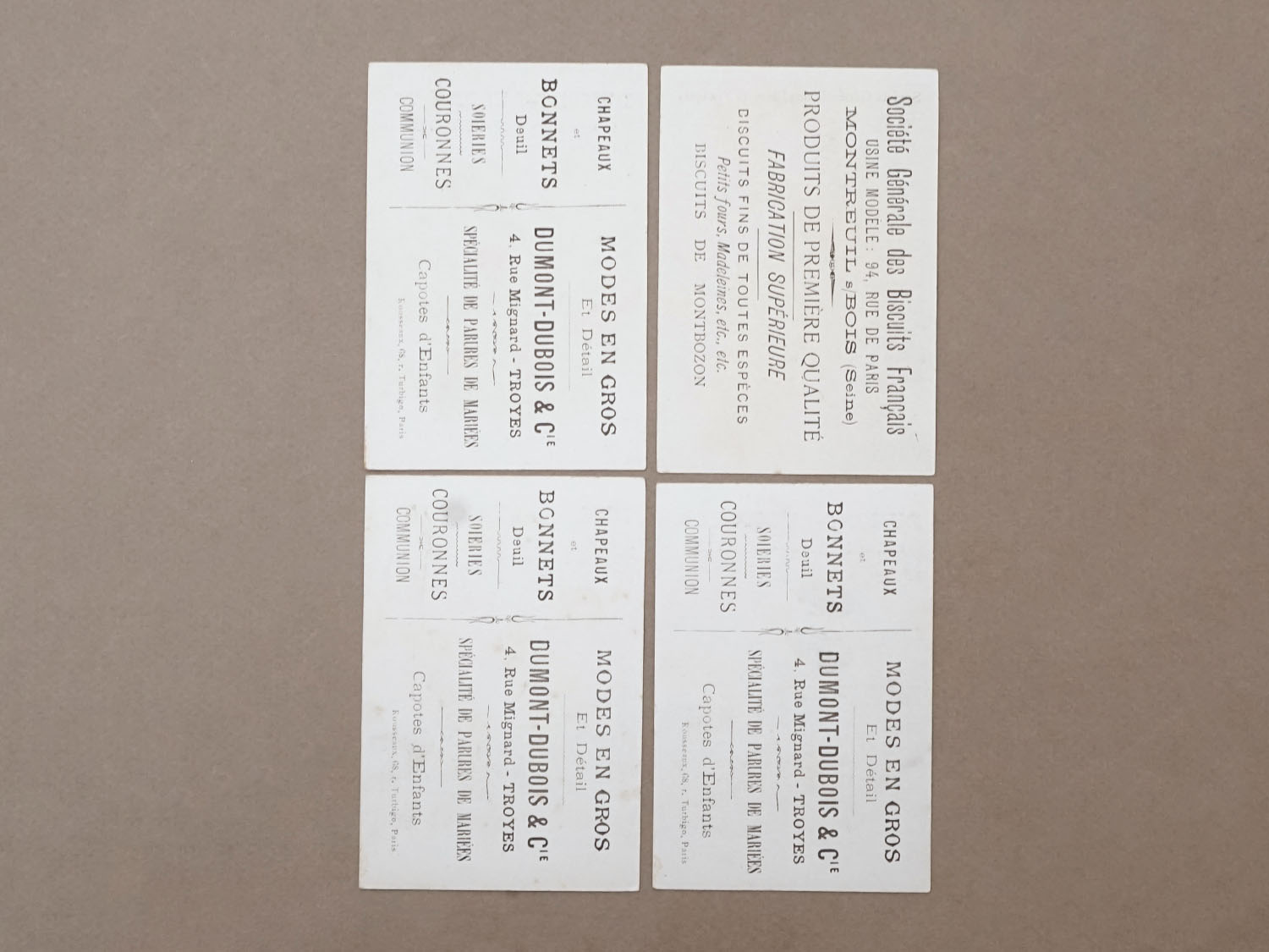 画像4: ＊蚤の市セット＊アンティーク クロモ 4点セット (4)