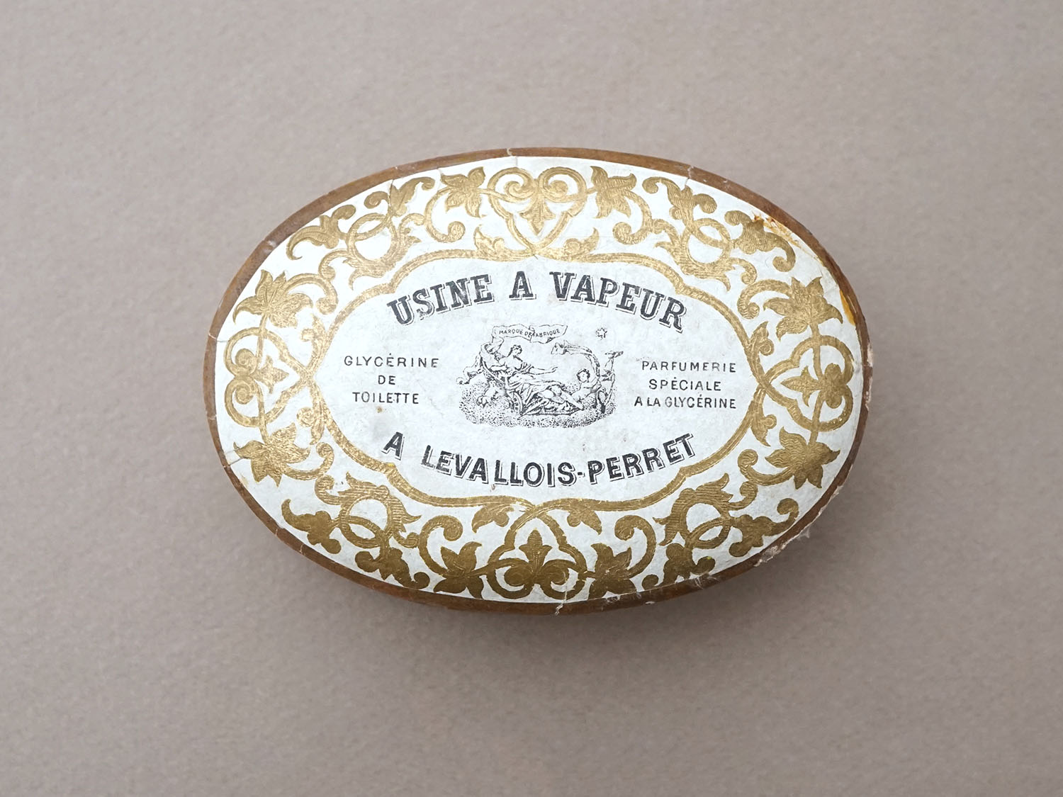 画像5: 19世紀 アンティーク ソープボックス SAVON D'AVELINE MOUSSEUX - GELLE FRERES - (5)