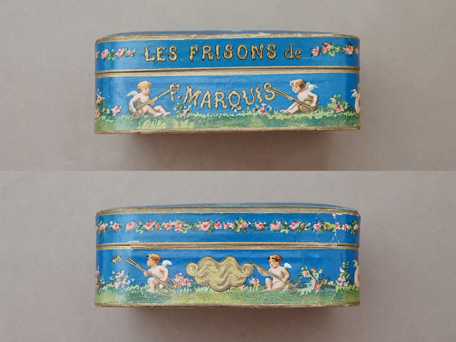 画像3: アンティーク 『ショコラ・フランソワ・ マルキ』のお菓子箱  LES FRISONS DE F.MARQUIS - CHOCOLAT FRANCOIS MARQUIS PARIS - (3)