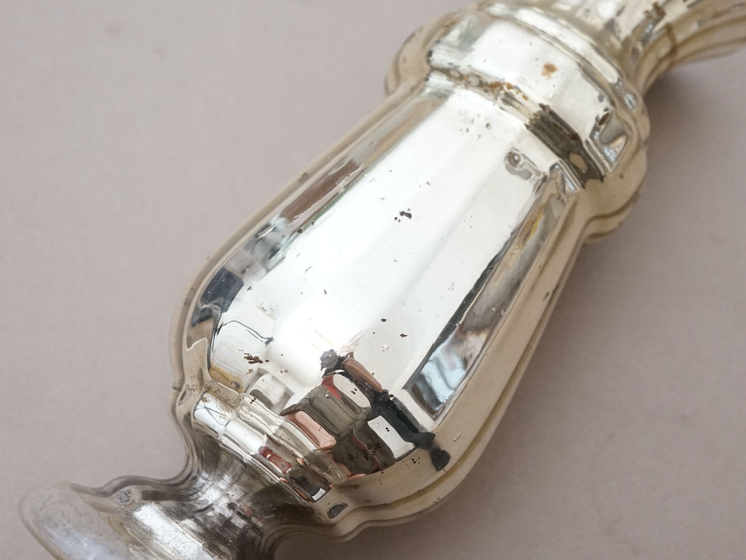 画像6: アンティーク マーキュリーグラスのフラワーベース 花瓶 (6)