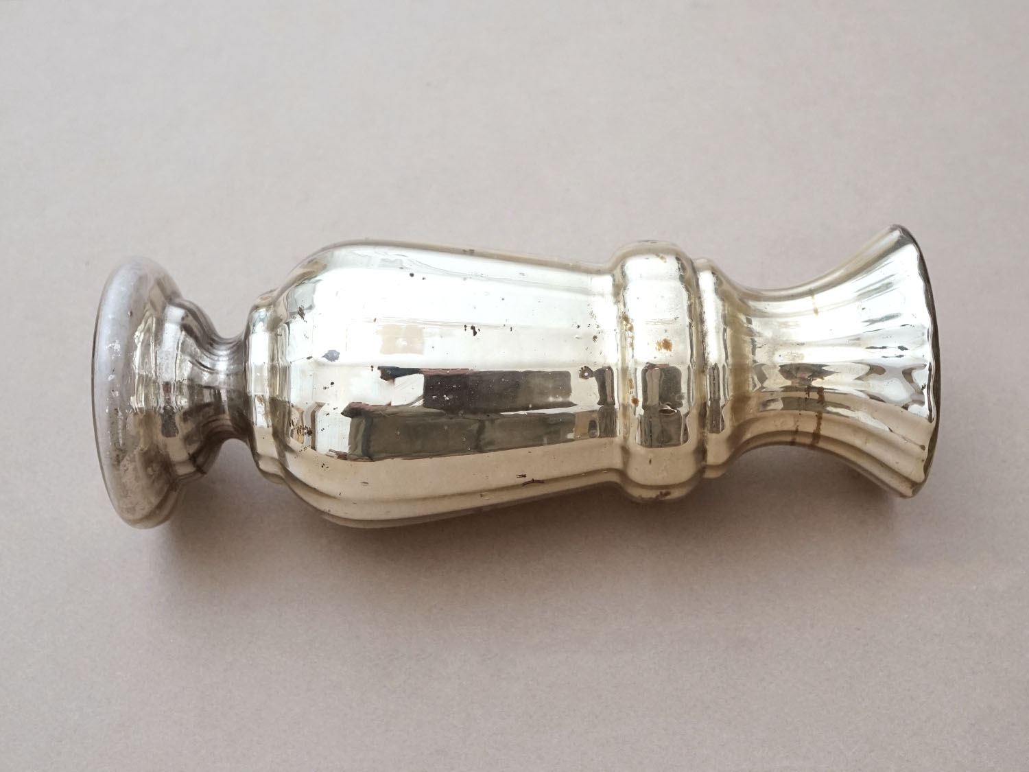 画像3: アンティーク マーキュリーグラスのフラワーベース 花瓶 (3)