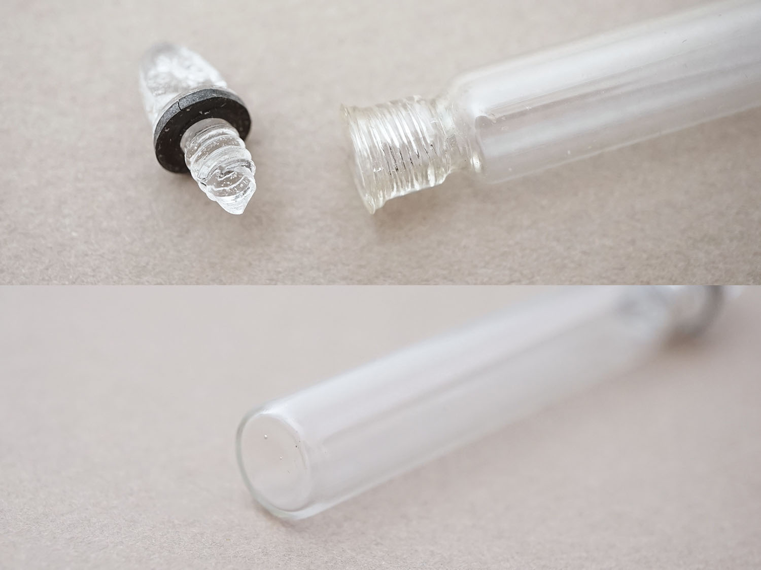 画像3: アンティーク 花模様の栓付き 携帯用 小さなパフュームボトル  (3)