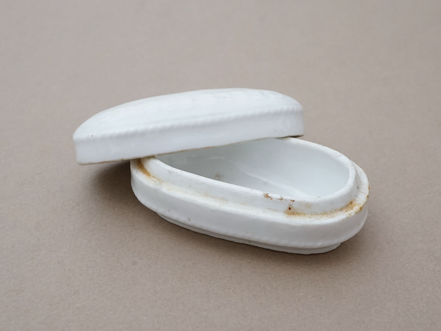 画像5:  アンティーク GELLE FRERES 歯磨き粉ケース セラミック製 - GELLE FRERES PARIS - (5)