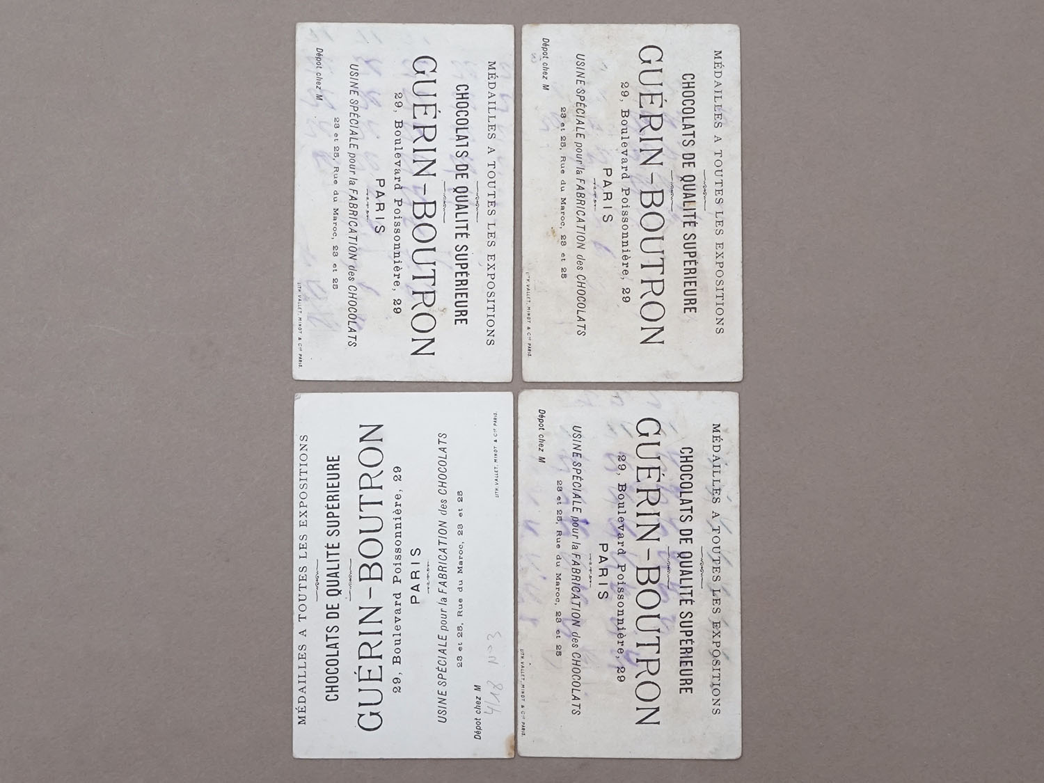 画像4: ＊蚤の市セット＊アンティーク クロモ 4点セット (4)