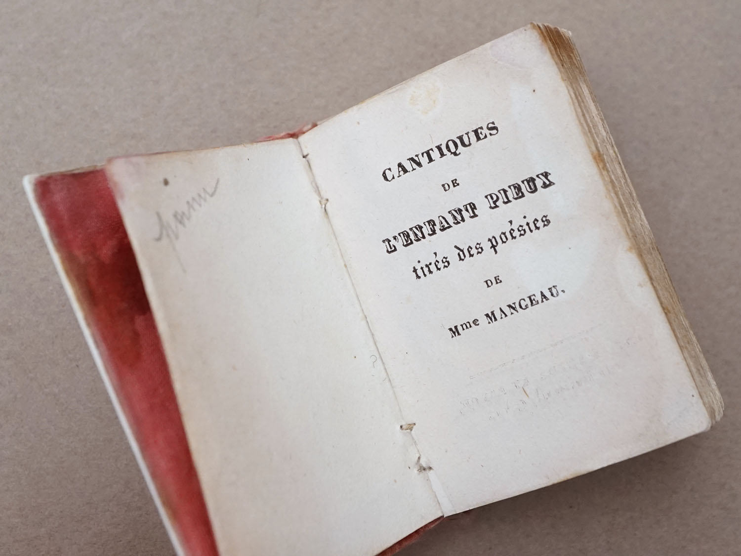 画像7: 19世紀 アンティーク ドール用 ミサ用 子ども用聖歌集 ボーン製 ドールハウス MESSE (7)