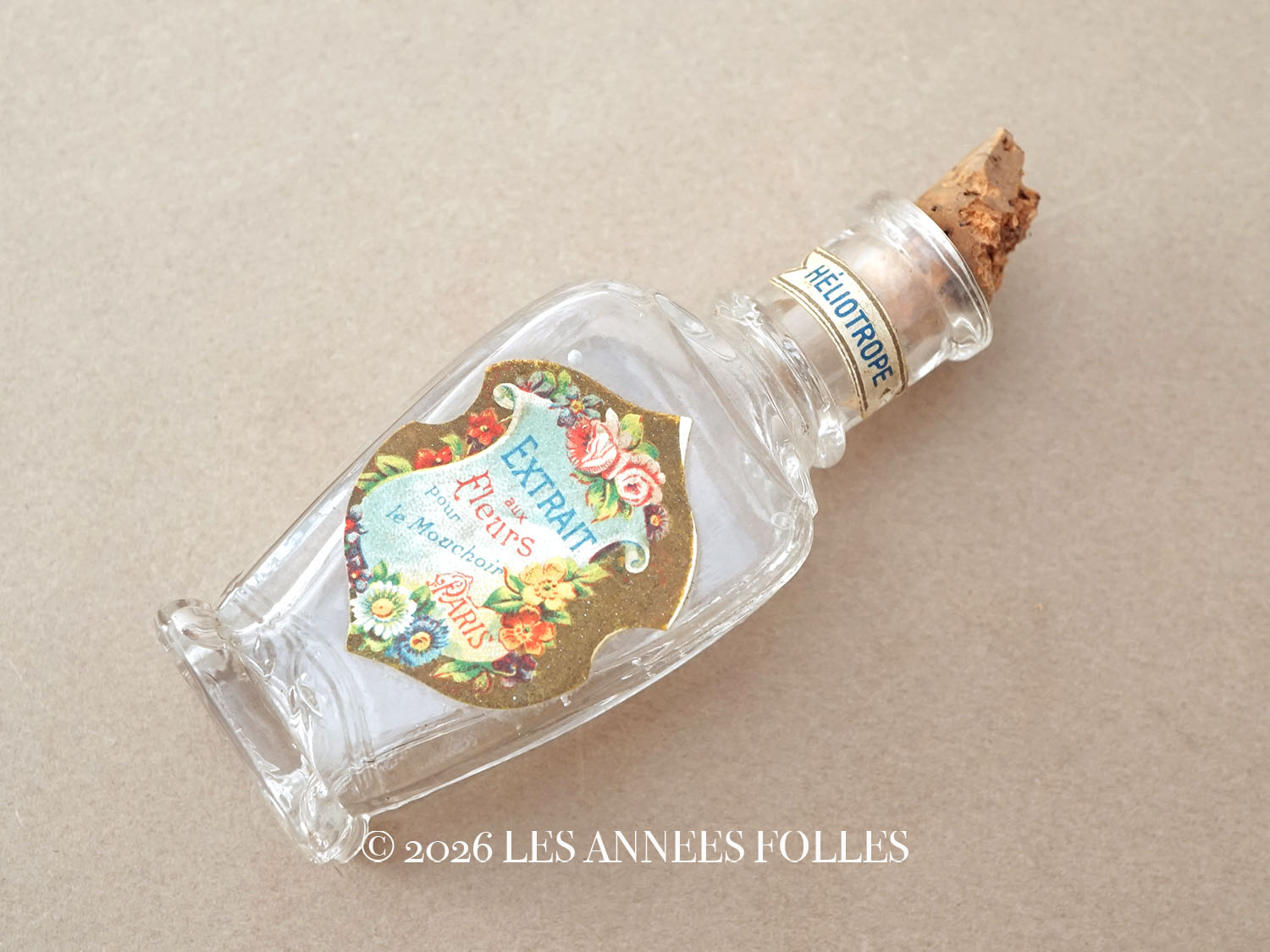 画像1: アンティーク パフュームボトル 鈴蘭柄 EXTRAIT AUX FLEURS POUR LE MOUCHOIR  (1)