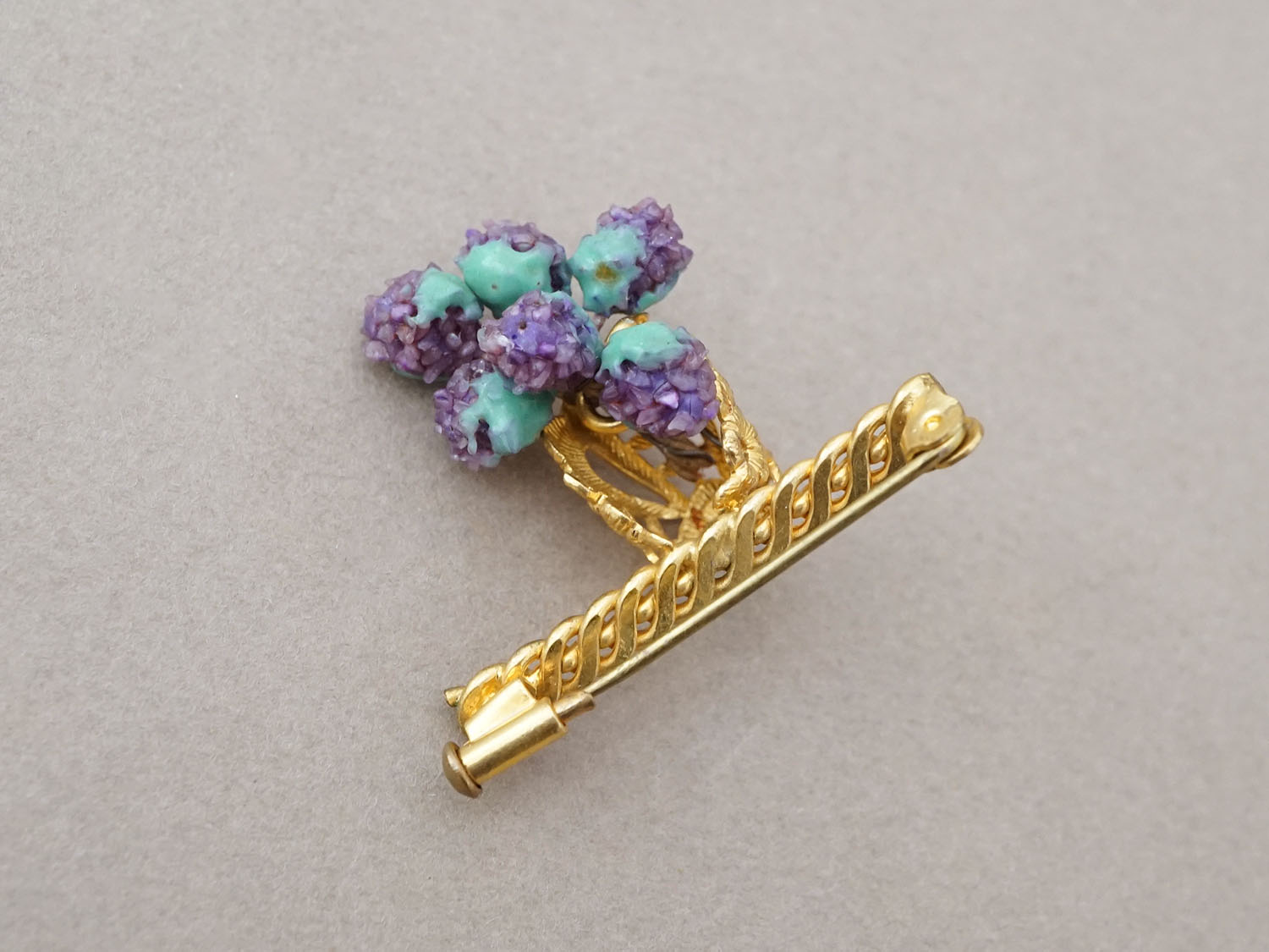 画像6: アンティーク 香り付き 花かごのブローチ LA BROCHE PARFUMEE (6)