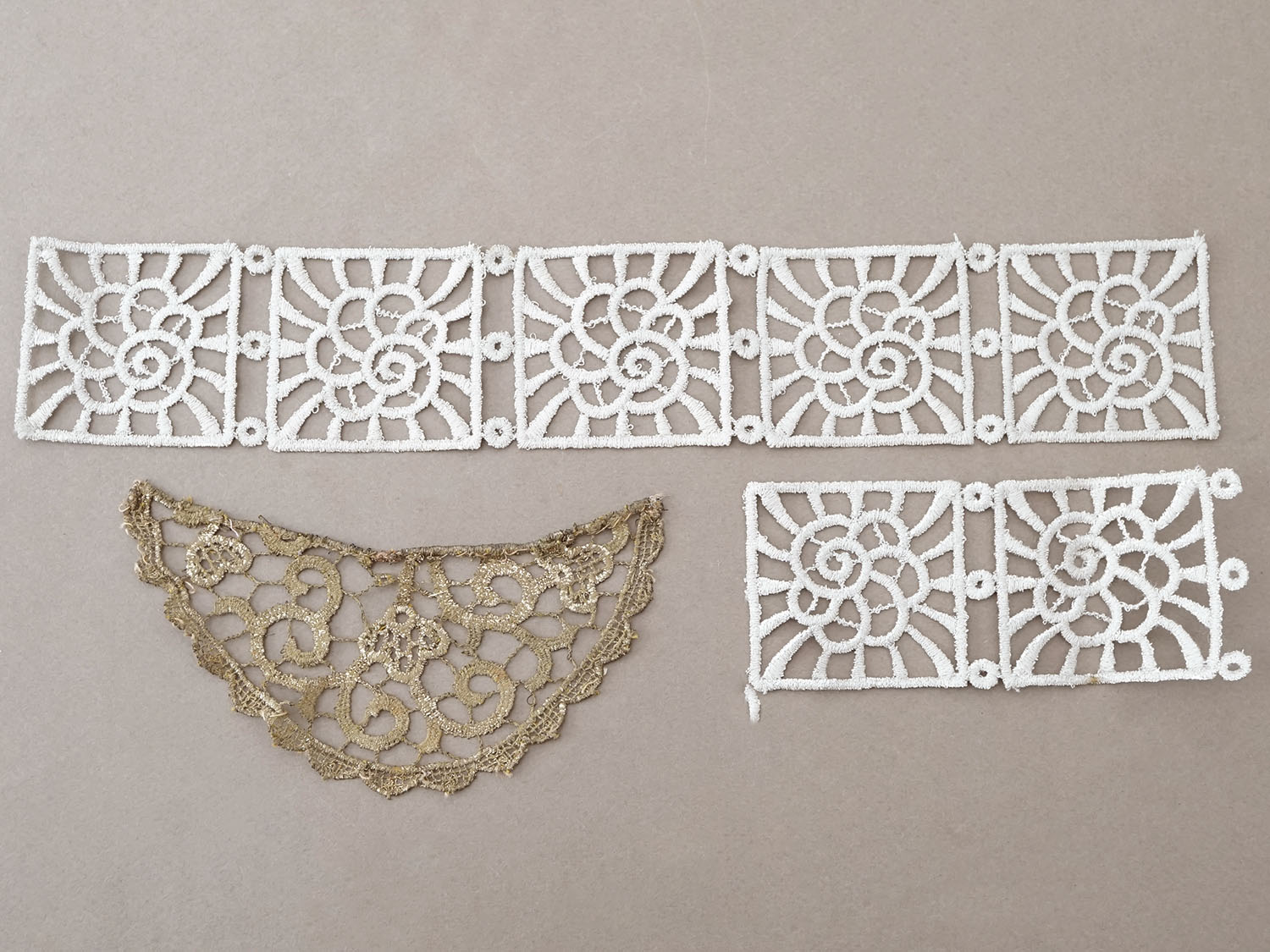 画像4: ＊蚤の市セット＊アンティーク メタルレースのセット (4)