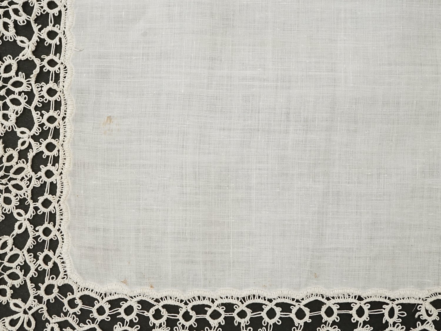 画像12: アンティーク タティングレースのハンカチ  (12)
