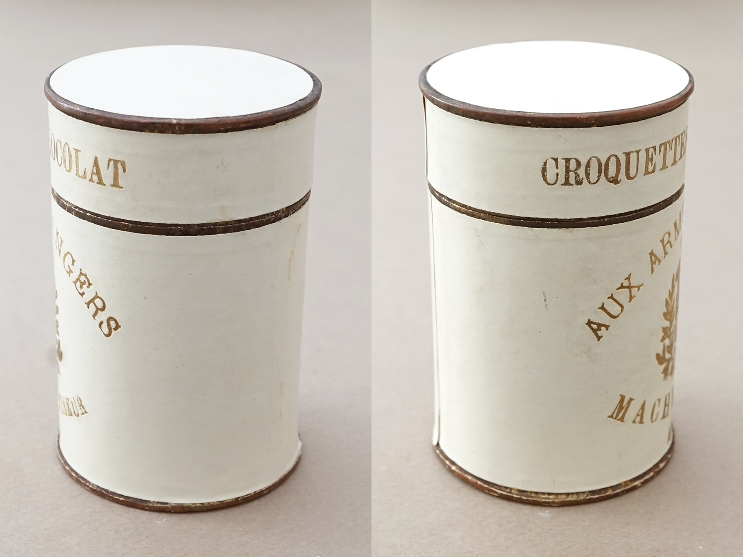 画像4: アンティーク お菓子箱 チョコレートボックス CROQUETTES DE CHOCOLAT - MACHET CONFISEUR ANGERS - (4)