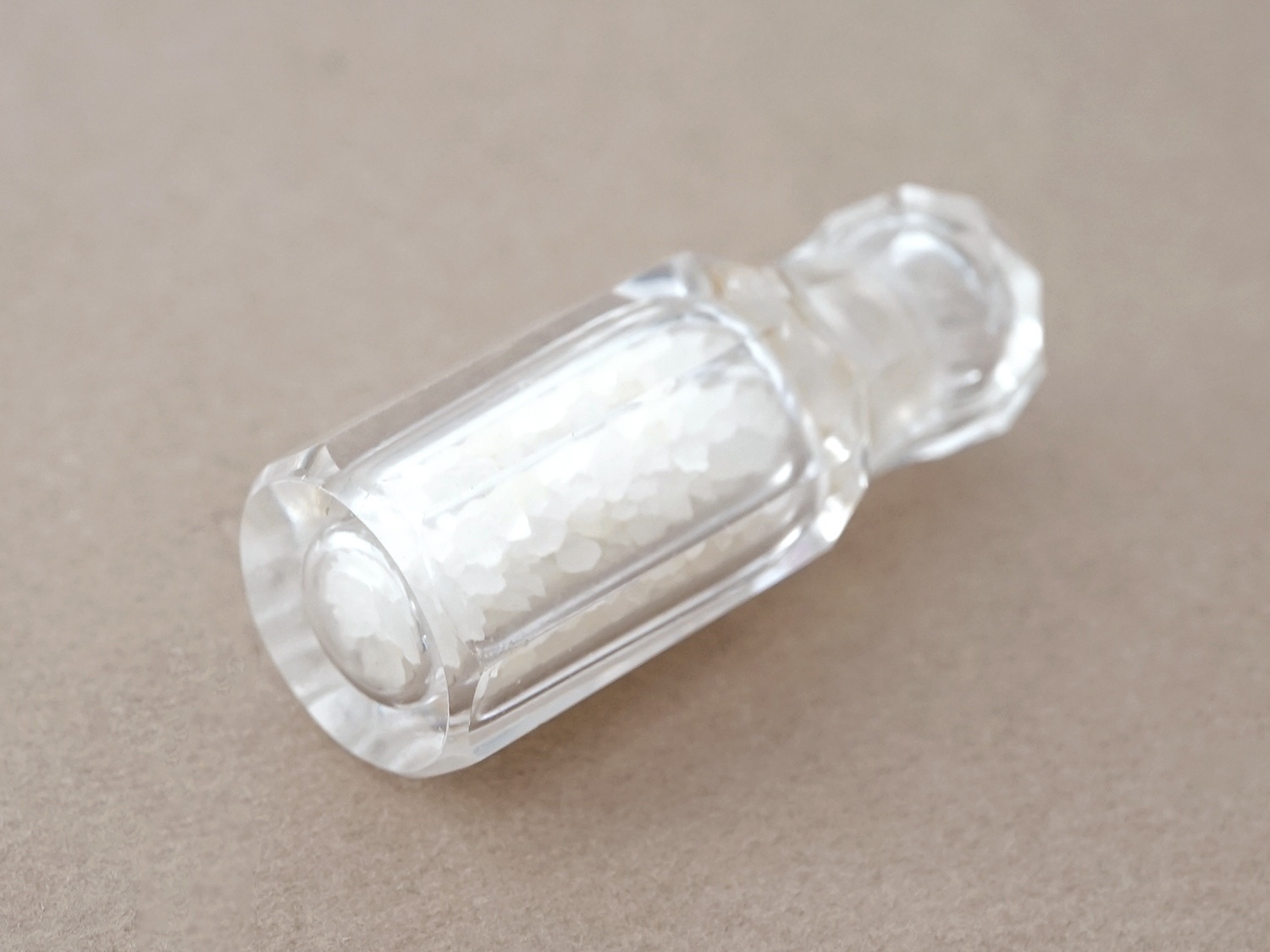 画像4: アンティーク クリスタル製 気付け薬の小瓶  (4)