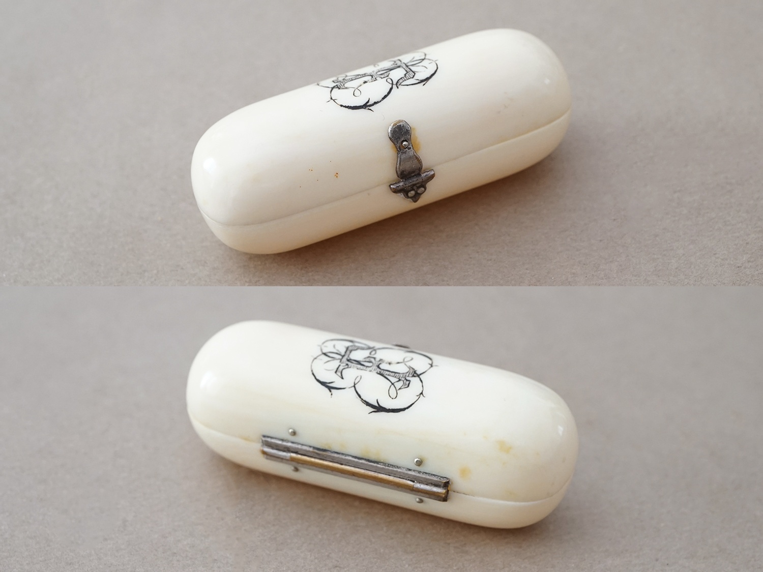 画像6: アンティーク クリスタル製 気付け薬の小瓶  (6)